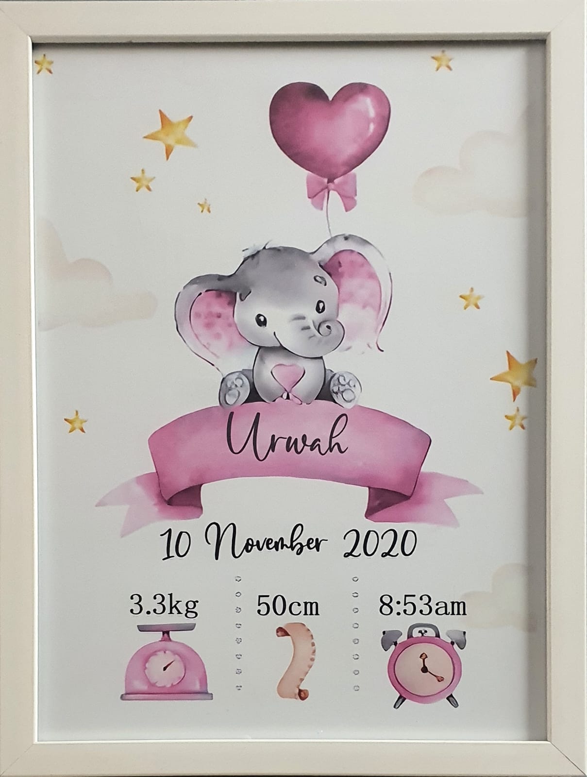 Customized Child Birth Frame