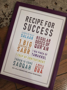 Recipe Of Success